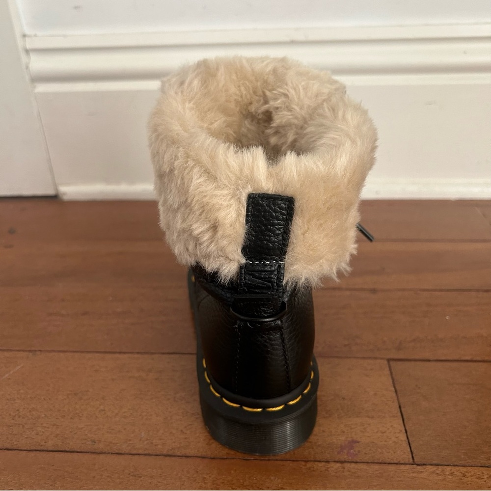 Black Womens Doc Marten Boots - Picture 3 of 16